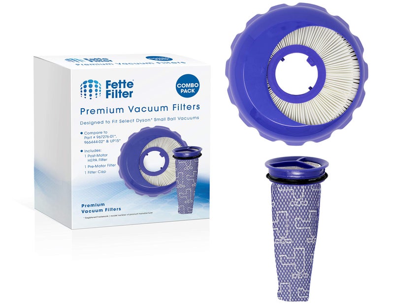Fette Filter Vacuum Filter Set Compatible with Dyson Ball Models - Up to Two Reusable Filters per Pack - Image 1